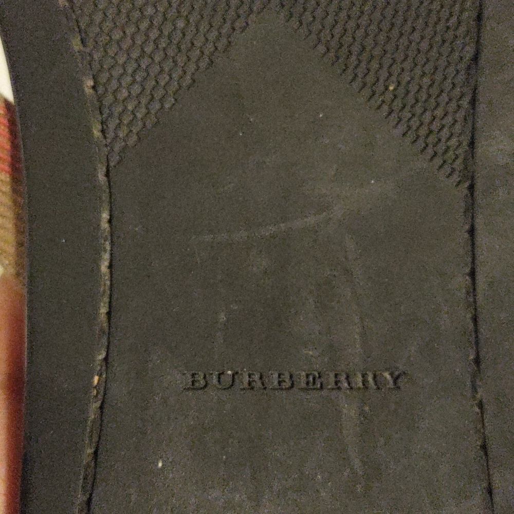 Burberry Maisie Nova Check Thong Sandals Sz 38.5 Iconic Plaid Chic Flat - Picture 9 of 9